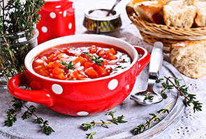 Spicy Roasted Tomato Soup 