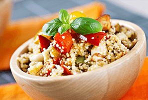 Couscous salad with feta