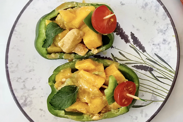 Mango Chicken Salad Cups